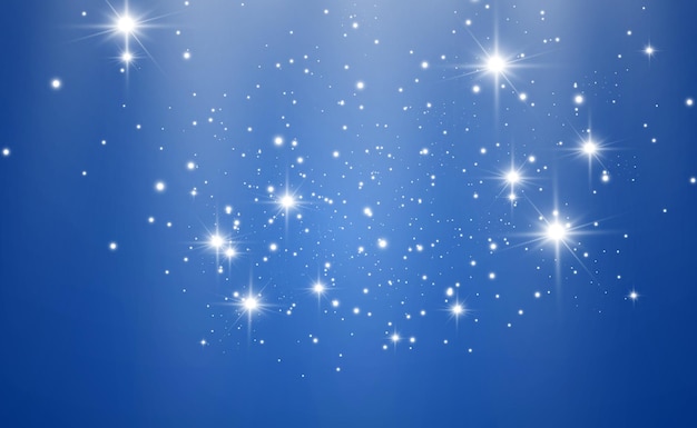 Bright beautiful star.  illustration of a light effect