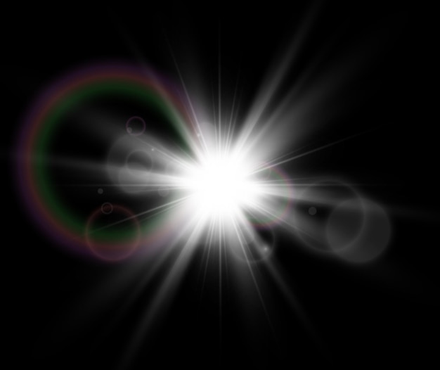 Яркая красивая звезда иллюстрация светового эффекта