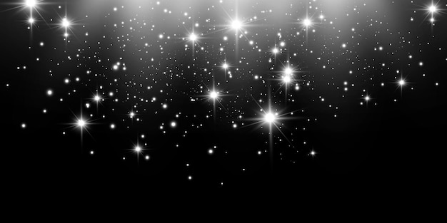 Vector bright beautiful stars.