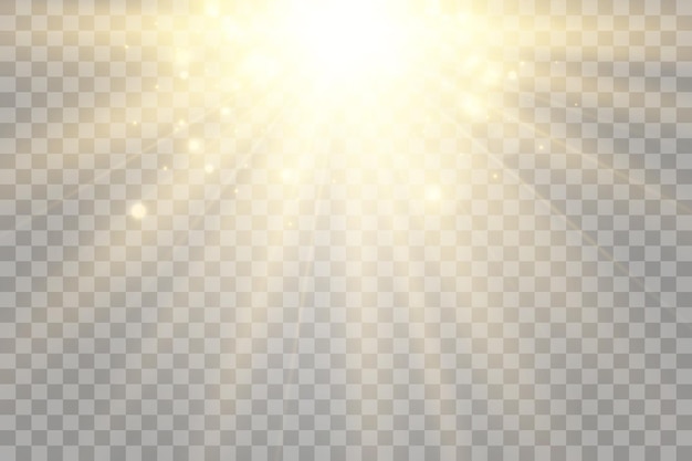 Bright beautiful starVector illustration of a light effect on a transparent background