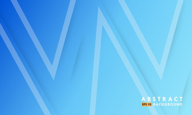 Bright blue background with line triangle shapes.