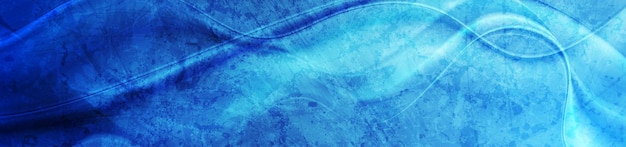 Vettore bright blue smooth grunge waves astratto header banner design sfondo vettoriale