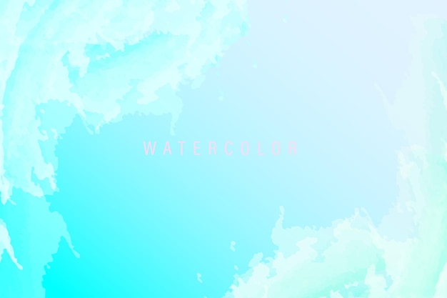 Bright blue watercolor background