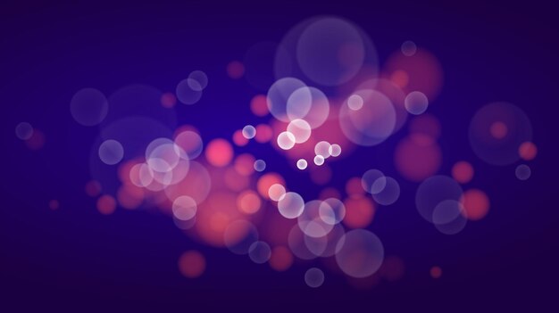 Bright blurred lights vector transparent effect illustration, abstract bokeh background with depth of field effect.