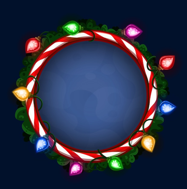 Vector bright christmas frame