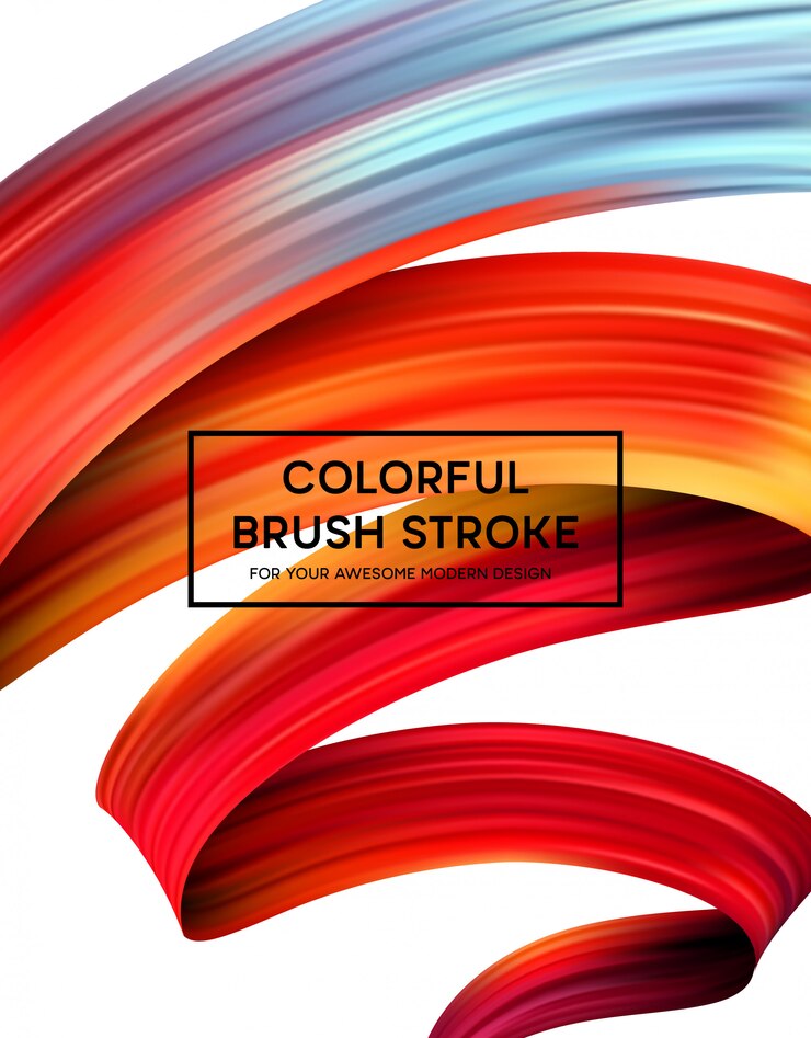 Vector bright color paint stains