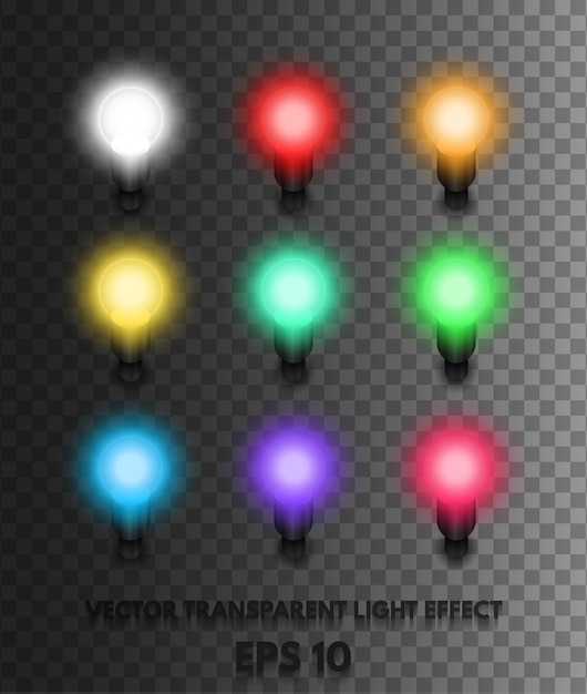 Luci colorate luminose