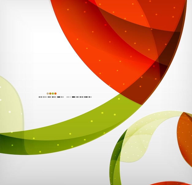 Bright colorful business flowing shapes design