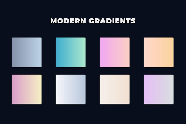 Bright colorful gradients background huge set Premium Vector Colorful gradient collection Free