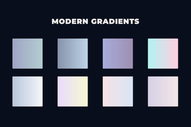 Bright colorful gradients background huge set premium vector colorful gradient collection free