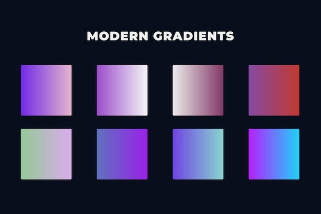 Bright colorful gradients background huge set Premium Vector Colorful gradient collection Free