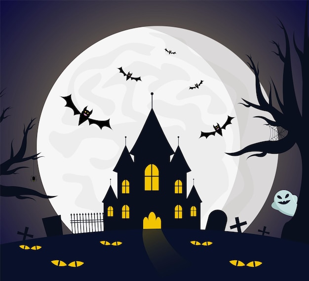 Bright composition on the theme of Halloween.