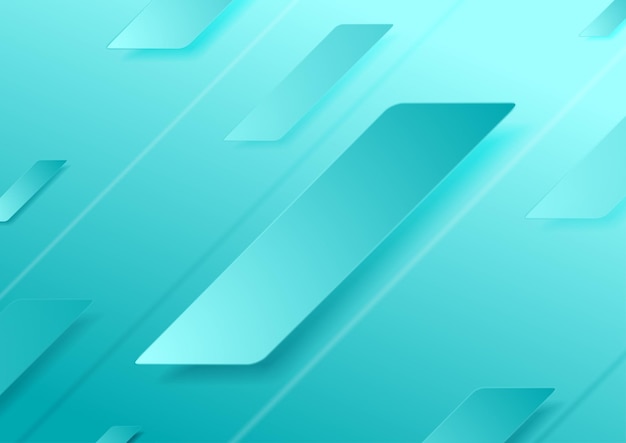 Premium Vector  Bright cyan blue abstract geometric minimalism