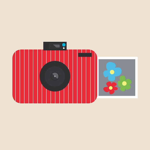 Vector bright flat camera for snapshots