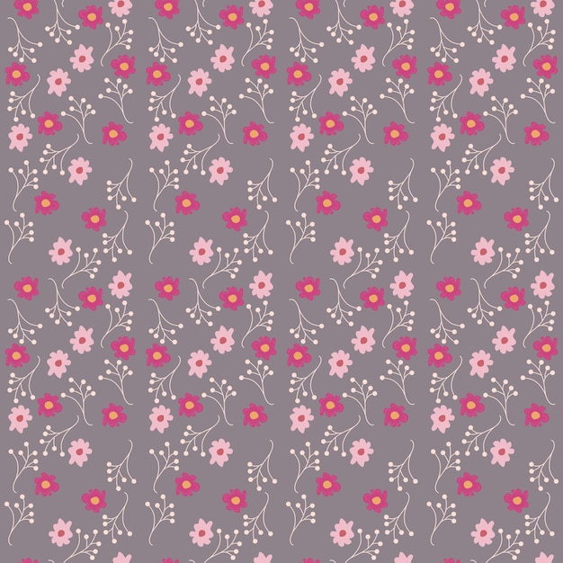 Bright Floral Seamless Vector Pattern