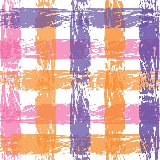 bright fun multi color check pattern seamless repeat bright fun small