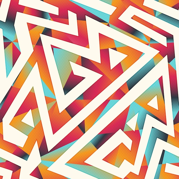 Bright geometric pattern
