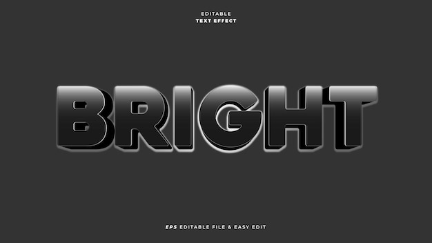 Bright Glow Editable Text Effect