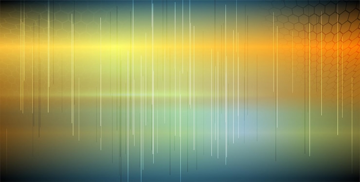 Vector 明るく輝く 輝く幾何学的な背景と線