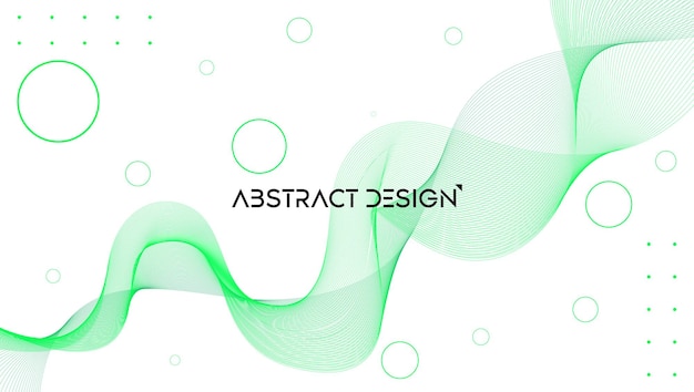 bright green abstract blend background design