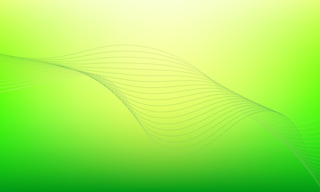 bright green color gradient background with dynamic wave lines