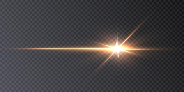 Эффект яркого света. звездное солнечное освещение для векторной иллюстрации. эффект блестящей звезды. вектор
