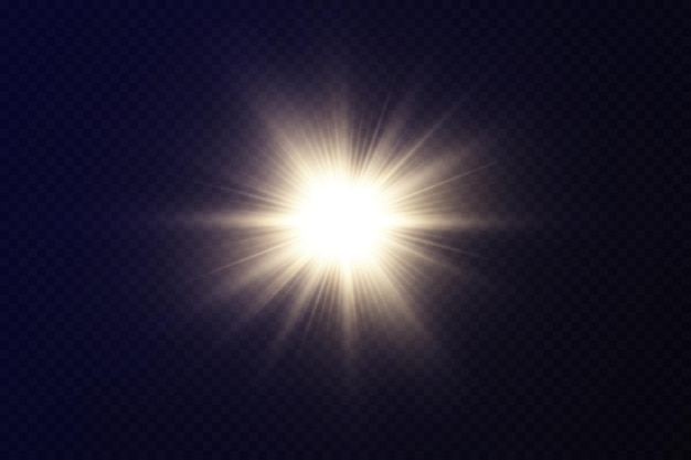 Bright light effects shiny starsglare explosion sparkle line sun flare spark and stars