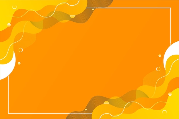 Bright Orange abstract liquid flow background template