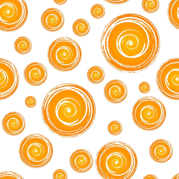 Bright orange grunge seamless pattern Vector background