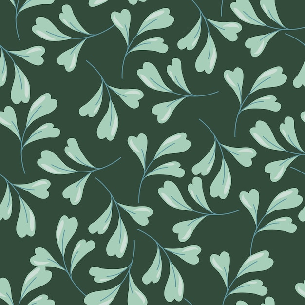 bright pattern of simple flowers seamless pattern of plants in pastel colors vector illustration