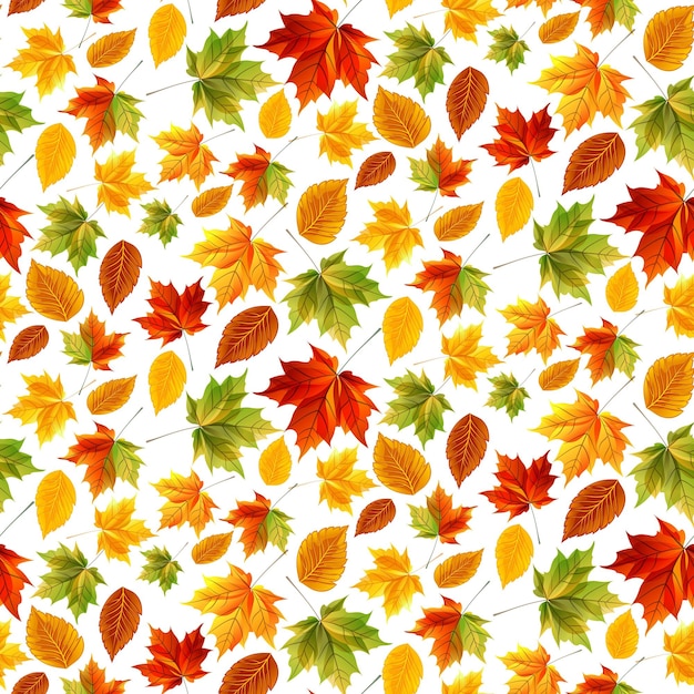 Bright pattern for web design and design sites Design template autumn leaves