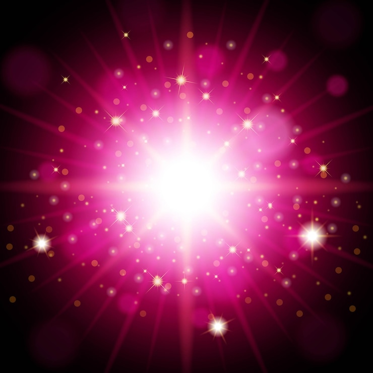 Vector bright pink quality template for new year and christmas