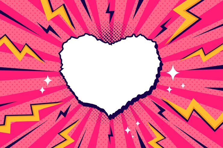 Vector bright pop art comic cover with zigzag thunder lightnings rays and dots