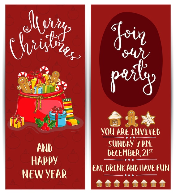 Bright Promotion Flyer for Club Christmas Party