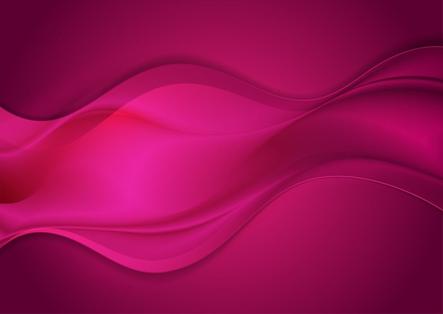 Bright purple abstract smooth wavy background