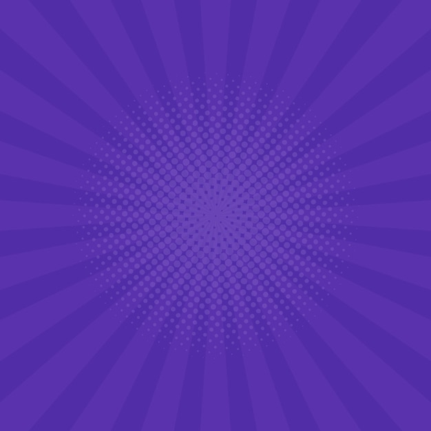 bright purple rays background. comics, pop art style. vector illustration.