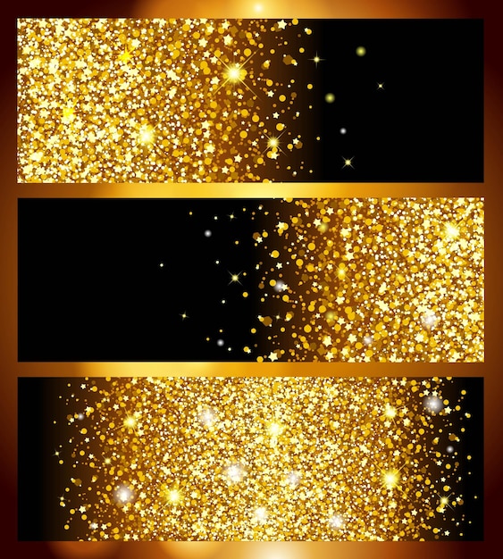 Bright realistic golden background for new year gold foil texture