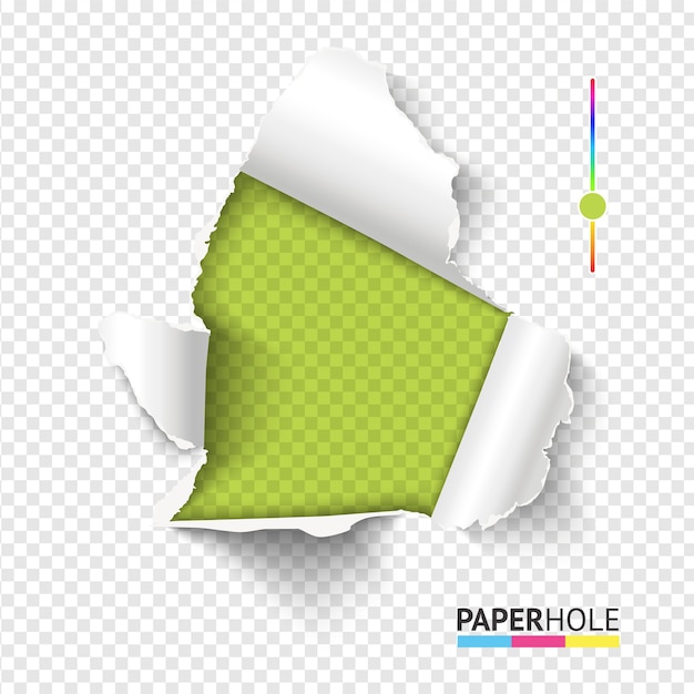 Vector bright rip edge banner concept with tear off paper pieces