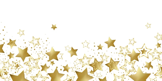 Bright shining golden stars background illustration celebration party