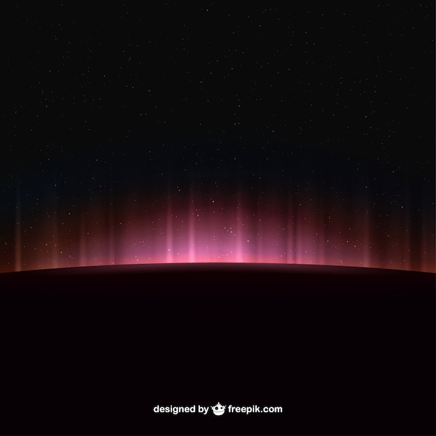 Bright space horizon background