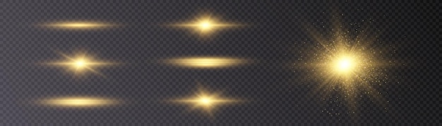 Bright Star Transparante glanzende gradiënt glitter heldere flits PNG-textuur ZonlichteffectVector