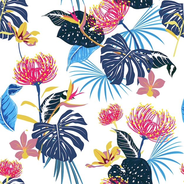 bright tropical pattern 