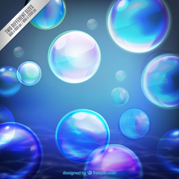 Vector bright underwater background