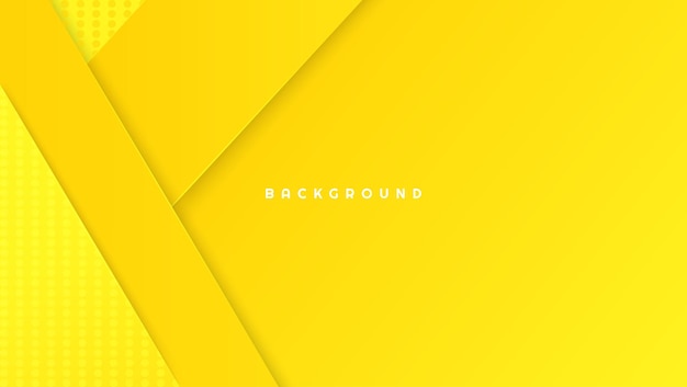 Bright yellow dynamic background with overlap layers abstract