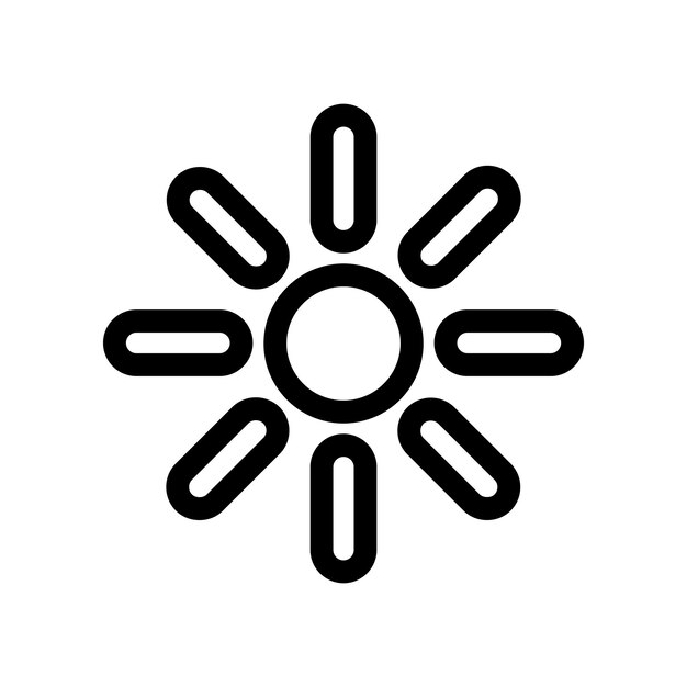 太陽の明るさのアイコン
