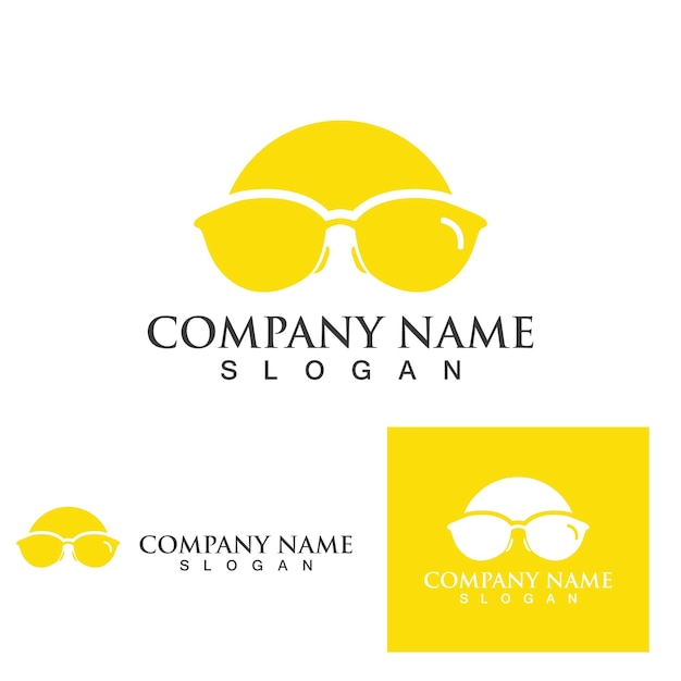 Brillen logo en symbool vector afbeelding