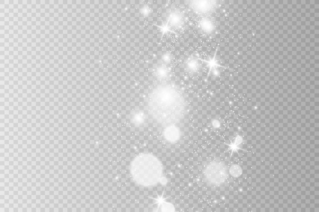 Brilliant dust vector shine Glittering shiny ornaments for background Vector illustration