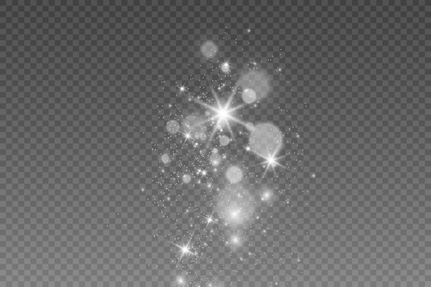 Brilliant dust vector shine Glittering shiny ornaments for background Vector illustration