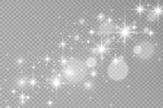 Brilliant dust vector shine Glittering shiny ornaments for background Vector illustration