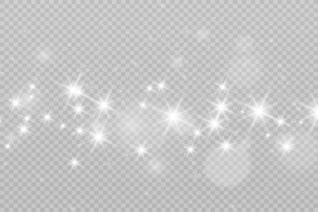 Brilliant dust vector shine Glittering shiny ornaments for background Vector illustration